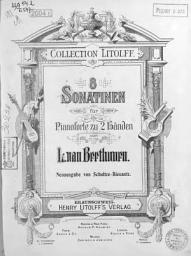 Icon image 8 Sonatinen fur Pianoforte zu 2 Handen von L. van Beethoven