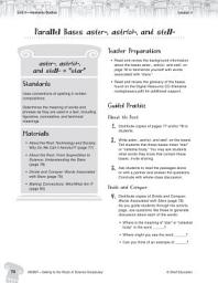 Icon image Content-Area Vocabulary Science--Parallel Bases aster-, astr(o)- and stell-