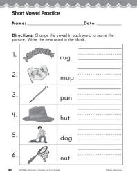 Icon image First Grade Foundational Phonics Skills: Short Vowel Practice